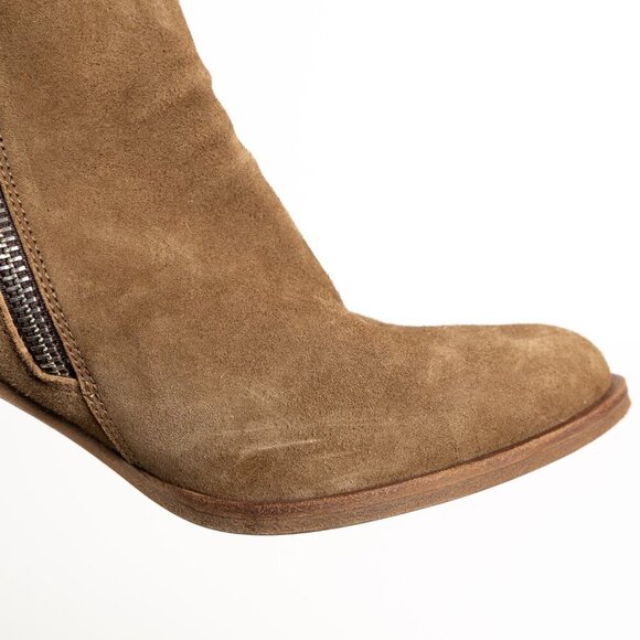 Officine Creative Josee 006 Boots Brown Suede Bootie Italy Handmade EU 36.5 NEW - Picture 14 of 16